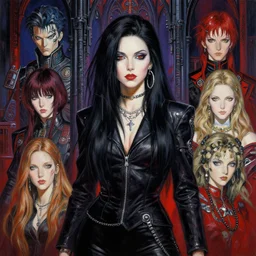 realistic detailed painting of Bjork by yoshitaka amano, Masamune Shirow and rebecca guay and Moebius, Neo-Gothic, Cyberpunk, rich deep colors