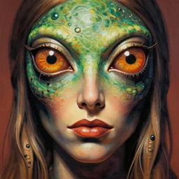 close up sci - fi hippie poster art simon stalenhag reptile eyes, method man, elegant, highly detailed, centered, digital painting, concept art, smooth, sharp focus, illustration, artgerm, tomasz alen kopera, peter mohrbacher, donato giancola, joseph christian leyendecker, wlop, frank frazetta