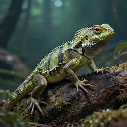Photography of an alien shapeshifting into a lizard, National Geography Photography, 8K