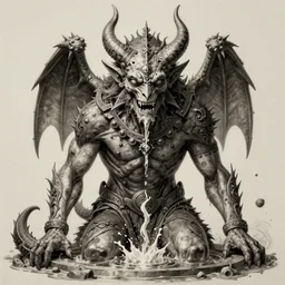 slavic demon drowner, ultra detailed artwork by greg rutkowski, artgerm, intricate details