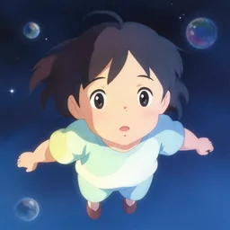 dithered portrait of a young girl floating in space, colorful, cute face by ilya kuvshinov, yoshinari yoh, makoto shinkai, katsura masakazu, dynamic pose, mads berg, ( kyoani ), rounded eyes, illustration, anime poster, anime visual, japanese halftone shading