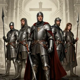 crusade of the monarchs, cinematic, establishing shot, extremely high detail, photo realistic, cinematic lighting, intricate line drawings, 8k resolution