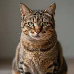 a ripped cat with muscles, highly detailed, photo realistic,