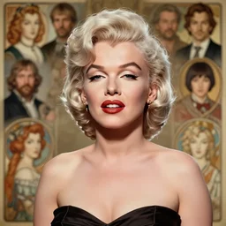 a hyper - realistic character concept art portrait of marilyn monroe, depth of field background, artstation, award - winning realistic sci - fi concept art by jim burns and greg rutkowski, beksinski, a realism masterpiece, james gilleard, bruegel, alphonse mucha, and yoshitaka amano.