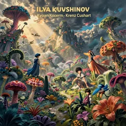 magical fantasy landscape, exotic flora and fauna, epic composition, dynamic colors, ilya kuvshinov, kyoani, artgerm, krenz cushart, hiroaki samura, yoshinari yoh, james jean, katsuhiro otomo, erik jones