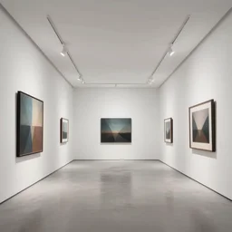 3 d rendering of a hyper modern art gallery with white walls, hyper detailed, soft light, unreal engine 5, 4 k, trending on artstation