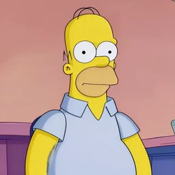 Homer Simpson, portrait, 50mm (1999)