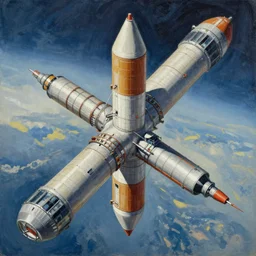 a space elevator, painting, ultra detailed, realistic