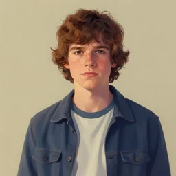 Dustin from stranger things, Craig Mullins, Portrait, featured on art station
