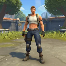 jerma985 in tf2, full body, wide shot, portrait, unreal engine, in game screenshot, high definition, detailed