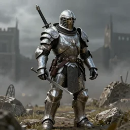 a high fantasy WW1 wizard/soldier in powered armor detailed realistic HD 8k High Resolution