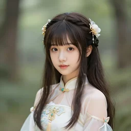 a portrait of a cute fantasy girl by Ross Tran and loish