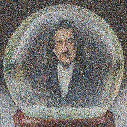 Danny Devito in a snow globe | macro photography