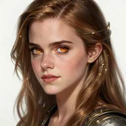 Emma Watson as pudge from dota 2, sci-fi, amber eyes, face, long hair, fantasy, intricate, elegant, highly detailed, digital painting, artstation, concept art, smooth, sharp focus, illustration, art by artgerm and greg rutkowski and alphonse mucha