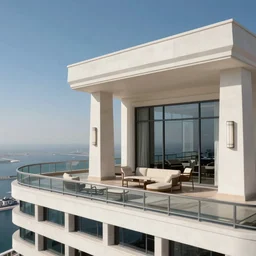 presidential suite on the top floor of the most expensive hotel in Dubai