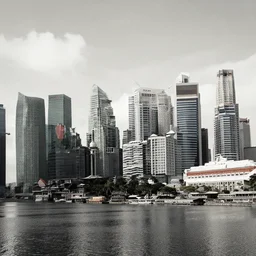 photo of singapore city taken by ansel adams