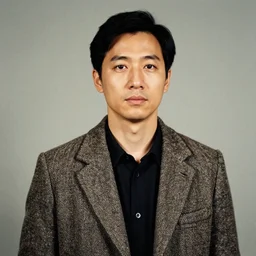 a 35mm photograph of a man wearing a tweed jacket, by Leon Tukker, Makoto Kobayashi, 8k high detail, masterpiece, trending on ArtStation