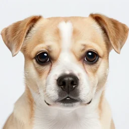 a extreme close - up photo, color studio photographic portrait of a little dog, dramatic backlighting, 1 9 7 3 photo from life magazine,
