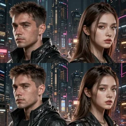 a hyper detailed octane render concept art by xision wu, kerem beyit, sandara tang cyberpunk city, dim lighting, detailed portraits, unreal engine 5, highly rendered,, digital painting, artstation, concept art, smooth, sharp focus perfect horizontal ， symmetry illustration, detailed and intricate environment artstation hq