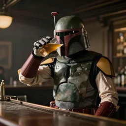 boba fett drinking a bar in the movie swingers