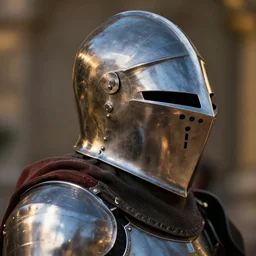 A closeup of a holy knight holding his helmet to his side by Greg Rutkowski, 4k photorealistic, volumetric lighting, HD, high details, dramatic, trending on artstation