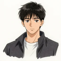 anime drawing of kyle rittenhouse