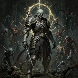 Elden Ring and Doom themed painting of biomechanical armored traveller hybrid, intricate artwork by Artgerm, Victo Ngai, Johnatan Wayshak, Zdizslaw Beksinski, Douglas Barlowe, Darius Zawadzki, H.R. Giger, Takato Yamamoto, masterpiece, very coherent artwork, elite, horror, creepy, ominous, haunting, majestic, ephemeral, cinematic, high detail, octane render, unreal engine, 8k, High contrast, golden ratio, trending on cgsociety, ultra high quality model, production quality cinema model