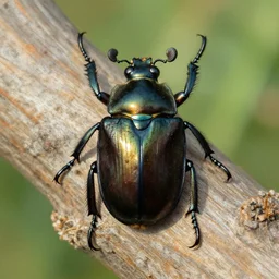 a beautiful beetle coleoptera ( by gustave boulanger )