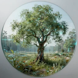 nature by jan van goyen, made of glass laser steampunk postcyberpunk synthwave fisheye hyperrealism sci - fi, archdaily, wallpaper, highly detailed, trending on artstation.