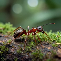 human ant in the jungle, by the best photographer of national geographic, scientific photo, hight quality, realistic light, kodachrome 6 4, hiperdetailed