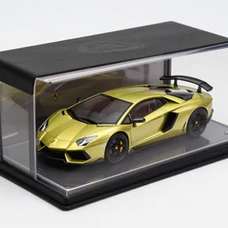 realistic photographie lamborgini luxury mix with ferrari inside platique toy box