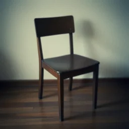 shaky, grainy photo of a chair