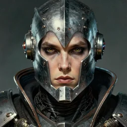 the eldritch void knight as a realistic d & d scifi cyberpunk knight, closeup portrait art by donato giancola and greg rutkowski, vintage retro scifi, realistic face, digital art, trending on artstation, symmetry!!