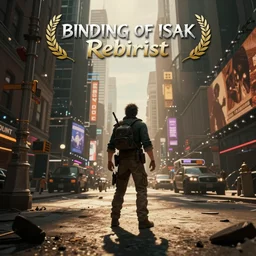 isaac from the binding of isaac : rebirth in the middle of times square