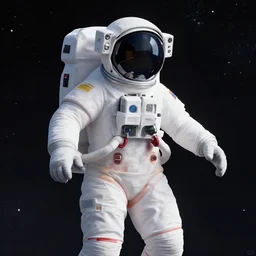 an astronaut wearing bikini in space, 3d art by marco zagara