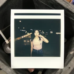 old polaroid photos found in the dumpster