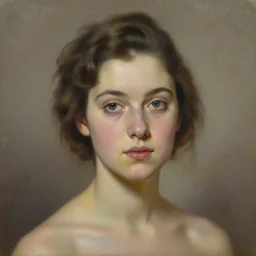 beautiful young woman portrait, oil painting, 1 9 5 0, highly detailed