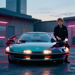 Citroën XM (1994), retro cyberpunk, Krenz Cushart, Ross Tran