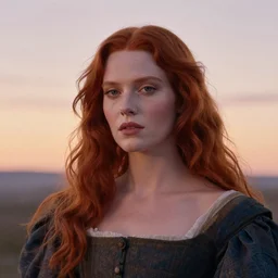 photographic portrait of a stunningly beautiful renaissance female in soft dreamy light at sunset, red hair, fre kles, pale skin, contemporary fashion shoot, by edward robert hughes, annie leibovitz and steve mccurry, david lazar, jimmy nelsson, breathtaking, 8 k resolution, extremely detailed, beautiful, establishing shot, artistic, hyperrealistic, beautiful face, octane render