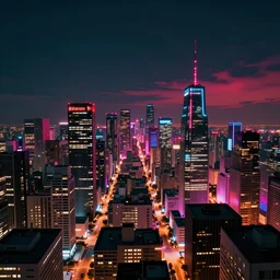 A cyberpunk setting, by Tokujin Yoshioka, landscape, dramatic lighting, high contrast colors, panoramic view, as trending on Artstation, highly detailed,
