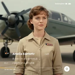 screenshot from amelia earhart's instagram