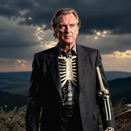 Jack Nicholson plays Terminator, scene where his endoskeleton gets exposed