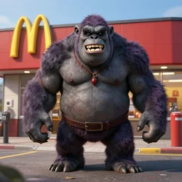 orcs protesting the working conditions in the mordor mcdonald's