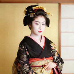 Portrait Photograph of a Japanese Geisha Lucky Super 100