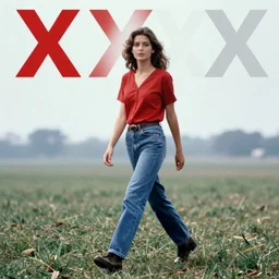 color photography portrait of a woman walking in the xxxxxx, 1 9 9 0 s life magazine.
