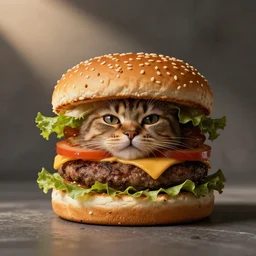 hamburger cat