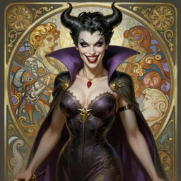 Amouranth as a sexy super villain, [[[[grinning evily]]]], full view of face and body, sexy, fantasy, intricate, elegant, highly detailed, digital painting, artstation, concept art, matte, sharp focus, illustration, art by Artgerm and Greg Rutkowski and Alphonse Mucha
