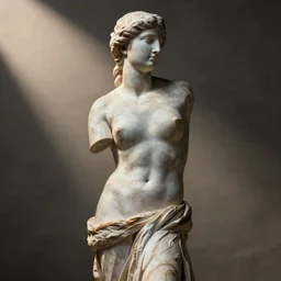 venus de milo with arms, octane render