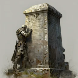 tomb of the unknown hero, concept art, trending on artstation, wlop, ross draws, digital painting, mixed media, intricate details, volumetric lighting