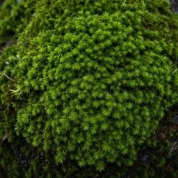 a hyperdetailed fractal moss, depth, contrast